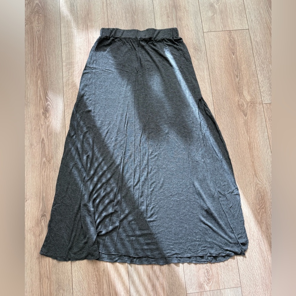 American Eagle Outfitters Gray Maxi A-Line Skirt Casual